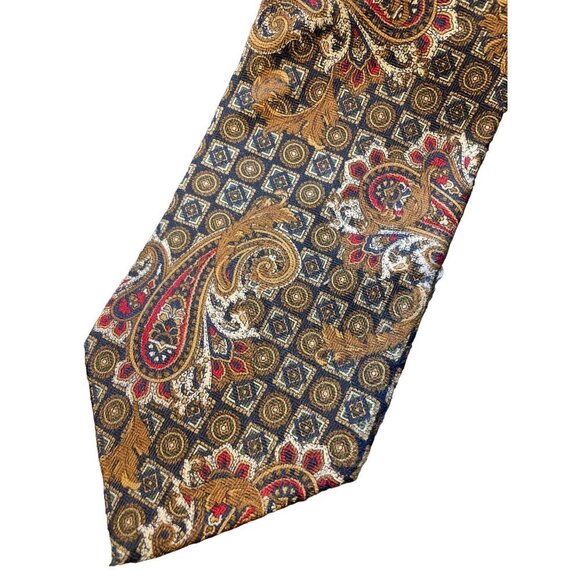 Pierre Balmain Multicolored Patterned Silk Necktie - Picture 2 of 6